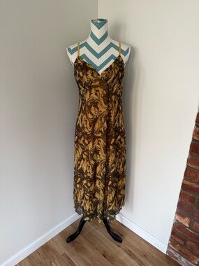 Urban Outfitters Mustard Yellow Slip Dress